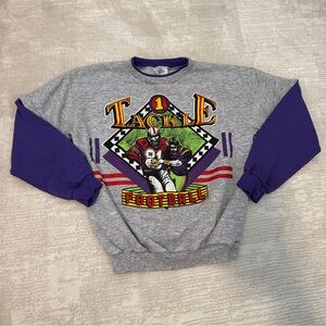 Vintage Kids Football Pullover Sweater